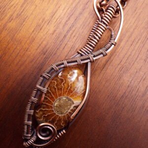 Ammonite Necklace in Copper